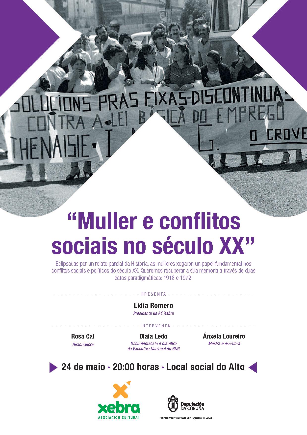 Palestra en Narón sobre muller e conflitos sociais no século XX