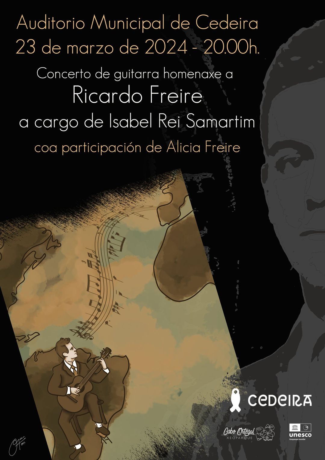 Concerto de guitarra de Isabel Rei Samartim em homenagem a Ricardo Freire